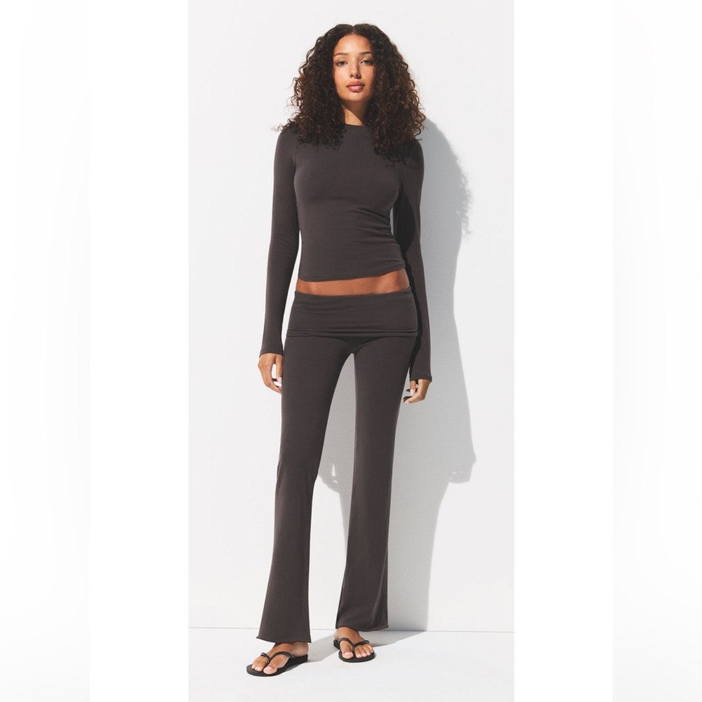 SKIMS Cotton Jersey flare leg lounge set